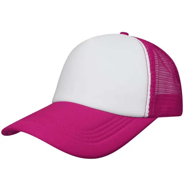 5 Day Rush Five Panel Two Tone Mesh Back Trucker Cap