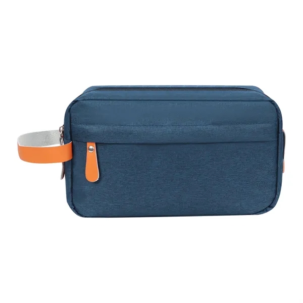 5 Day Rush Heathered Travel Toiletry Bag W/PU Handle