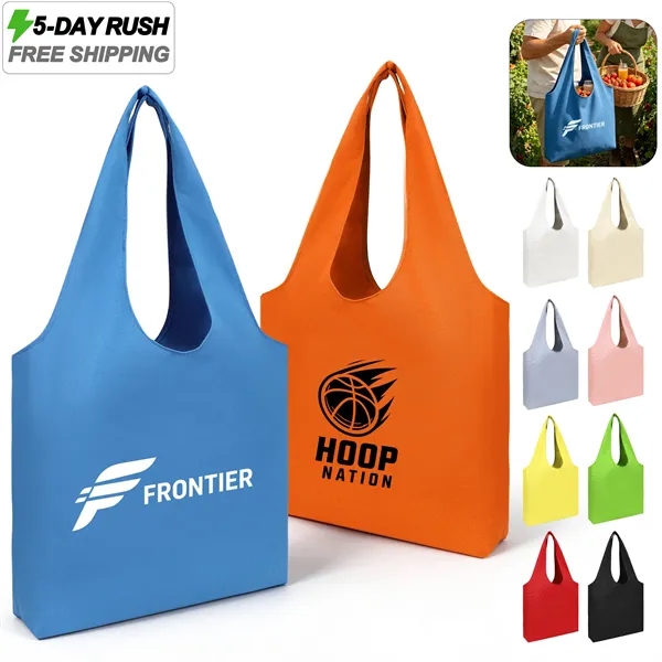 5 Day Rush Large Colorful Canvas Everyday Work Tote Bag