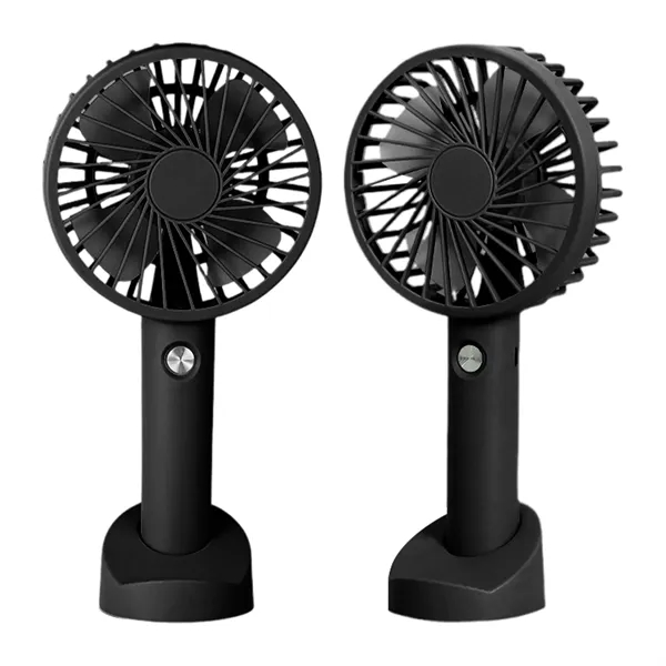 Portable USB Rechargeable Handheld Fan W/ Stand