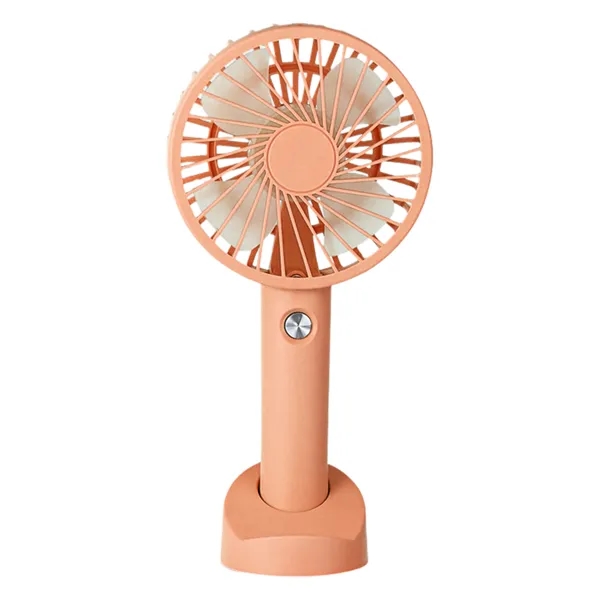 Portable USB Rechargeable Handheld Fan W/ Stand