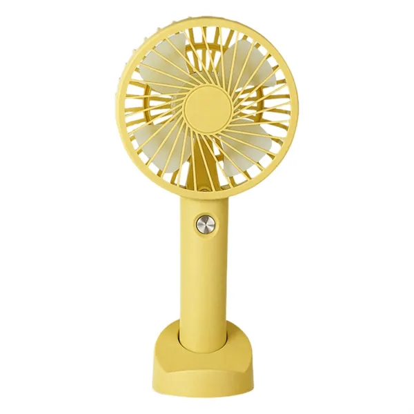 Portable USB Rechargeable Handheld Fan W/ Stand