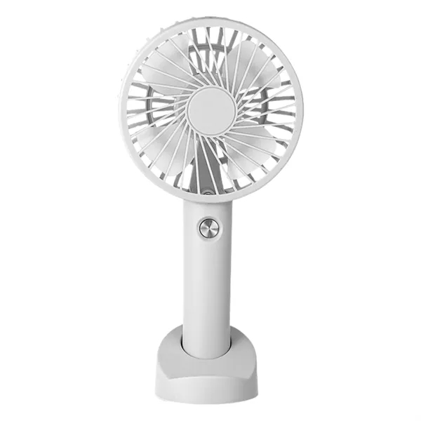 Portable USB Rechargeable Handheld Fan W/ Stand