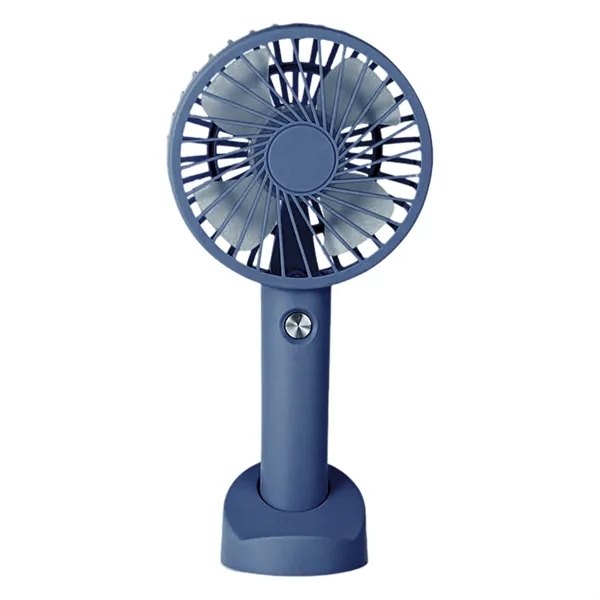 Portable USB Rechargeable Handheld Fan W/ Stand