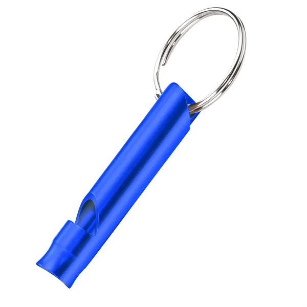 Mini Aluminum Emergency Whistle W/ Keychain