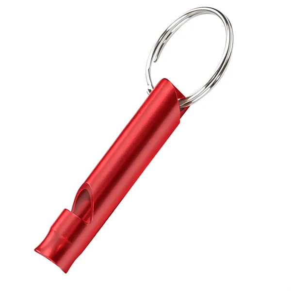 Mini Aluminum Emergency Whistle W/ Keychain