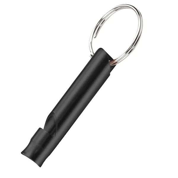 Mini Aluminum Emergency Whistle W/ Keychain