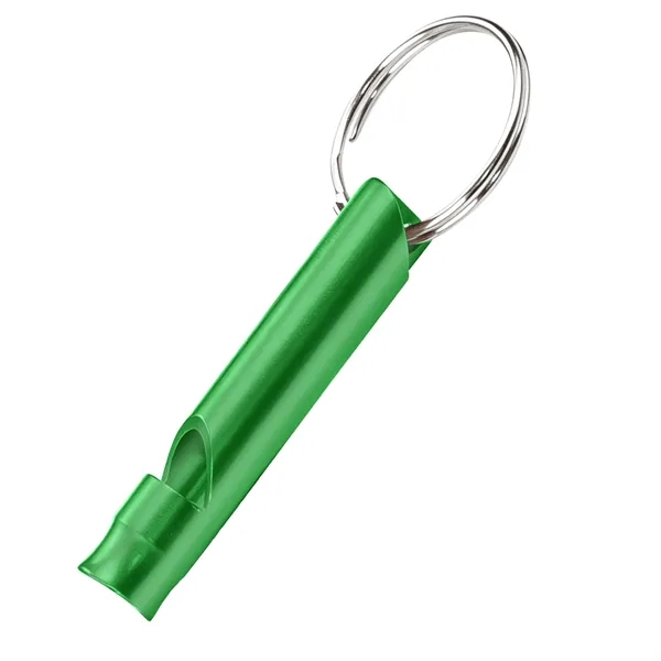 Mini Aluminum Emergency Whistle W/ Keychain