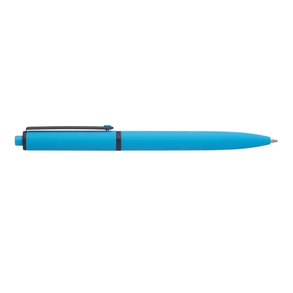 Solid Rubber Coated Plastic Ballpoint Pens
