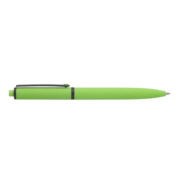 Solid Rubber Coated Plastic Ballpoint Pens