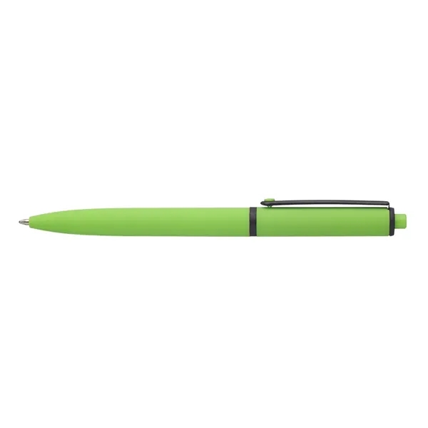 Solid Rubber Coated Plastic Ballpoint Pens