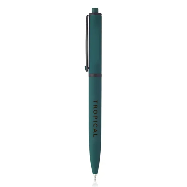 Solid Rubber Coated Plastic Ballpoint Pens