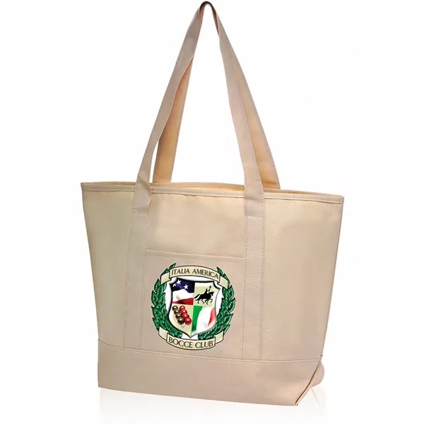 Front Pocket Canvas Tote Bag