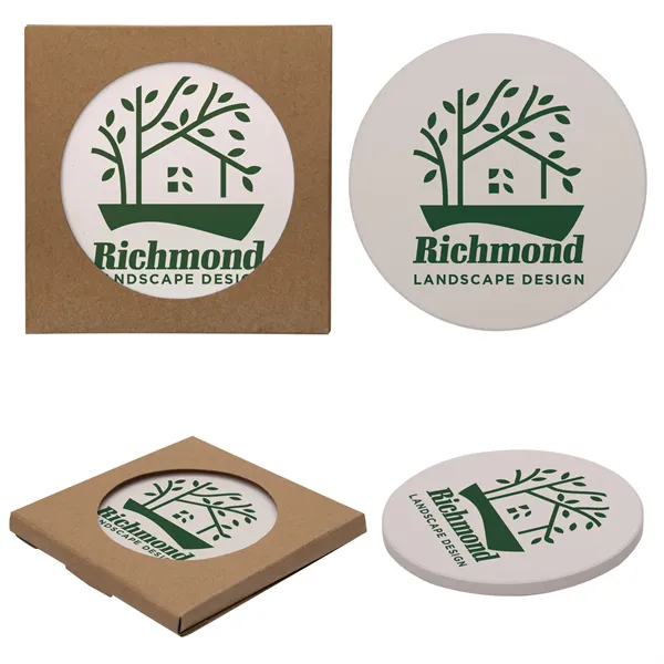 Round Absorbent Stone Coasters