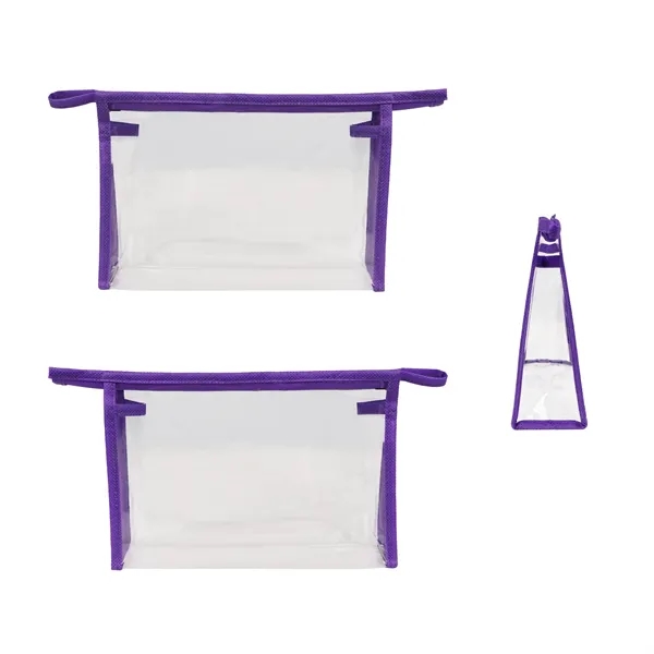 5 Day Rush Clear Travel Zippered Security Toiletry Pouch
