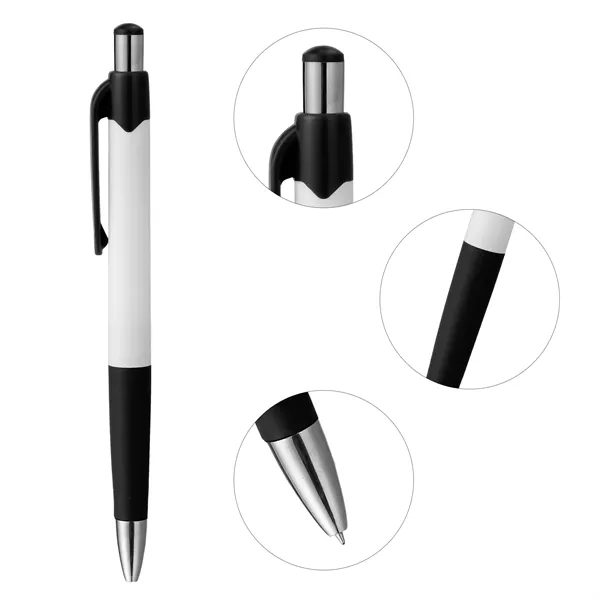 5 Day Rush 1.0mm Retractable Ballpoint Pen W/ Soft Grip