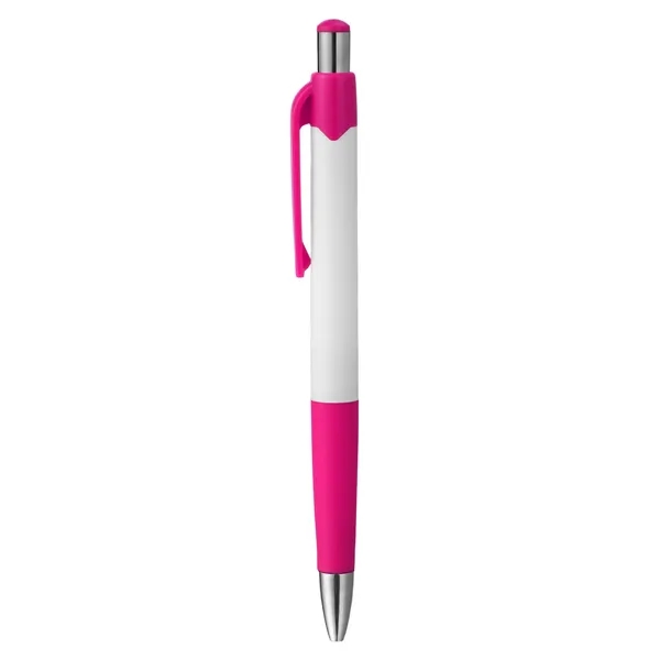 5 Day Rush 1.0mm Retractable Ballpoint Pen W/ Soft Grip