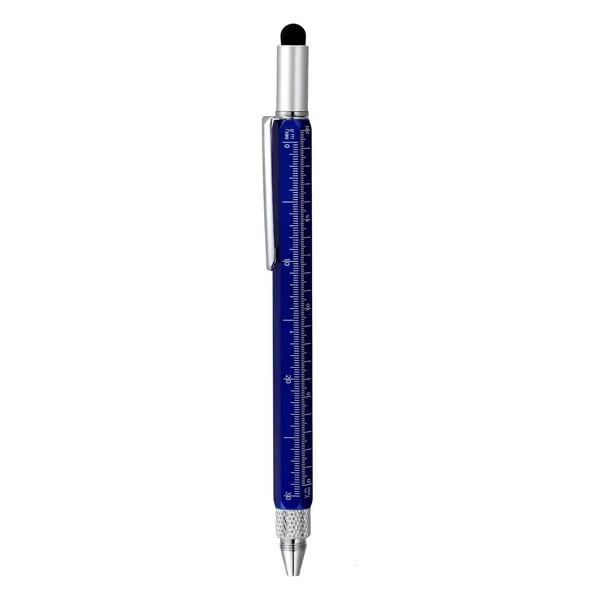 5 Day Rush 6 In 1 Multifunction Tool Pen W/ Stylus & Level