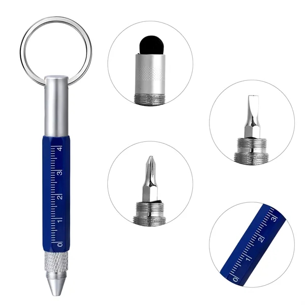 5 Day Rush 6 In 1 Metal Multifunction Tool Ballpoint Pen