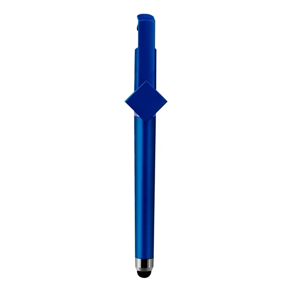 5 Day Rush 3 In 1 Plastic Gel Ink Pen W/ Stylus&Phone Stand