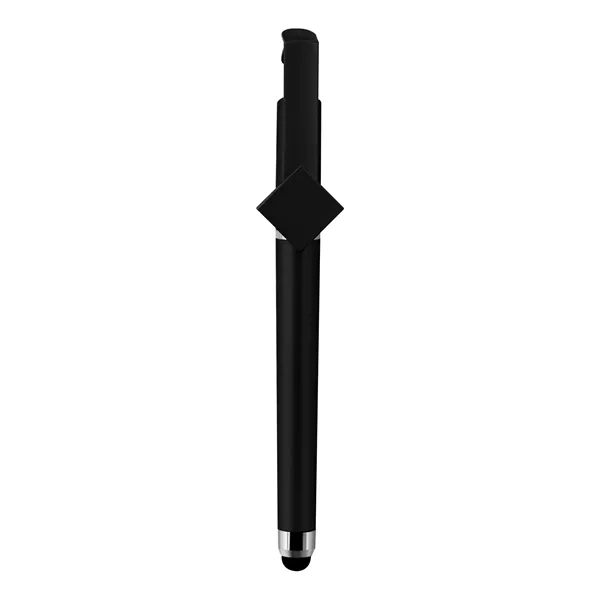5 Day Rush 3 In 1 Plastic Gel Ink Pen W/ Stylus&Phone Stand