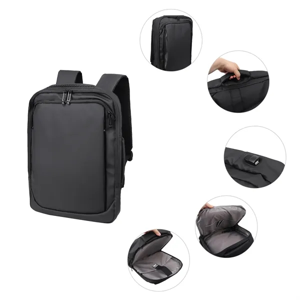 5 Day Rush 3 Way Convertible Carry On PU Laptop Backpack