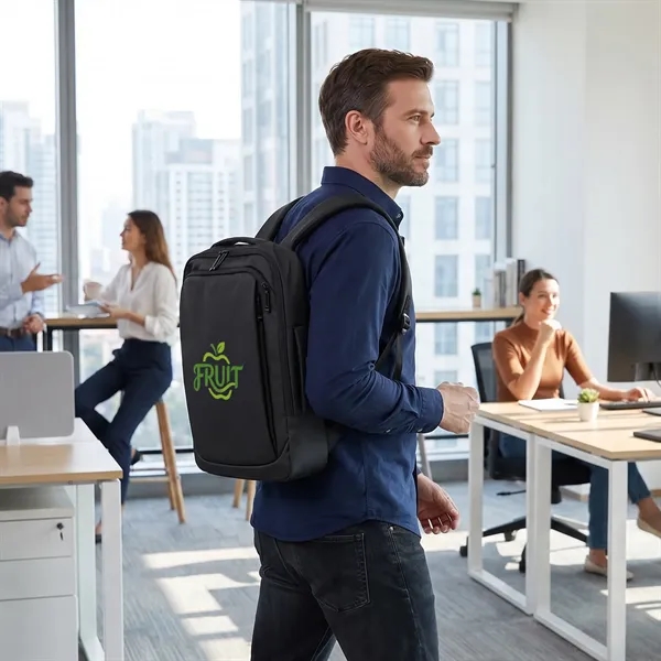 5 Day Rush 3 Way Convertible Carry On PU Laptop Backpack