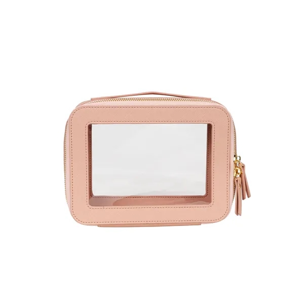 5 Day Rush Portable PU Leather Waterproof Clear Makeup Bag