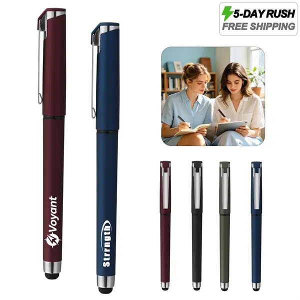 5 Day Rush 0.7mm Soft Touch Stylus Pen W/ Gel Ink