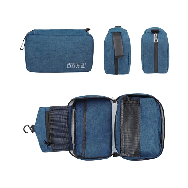 5 Day Rush Heathered Travel Hanging Makeup Toiletry Bag