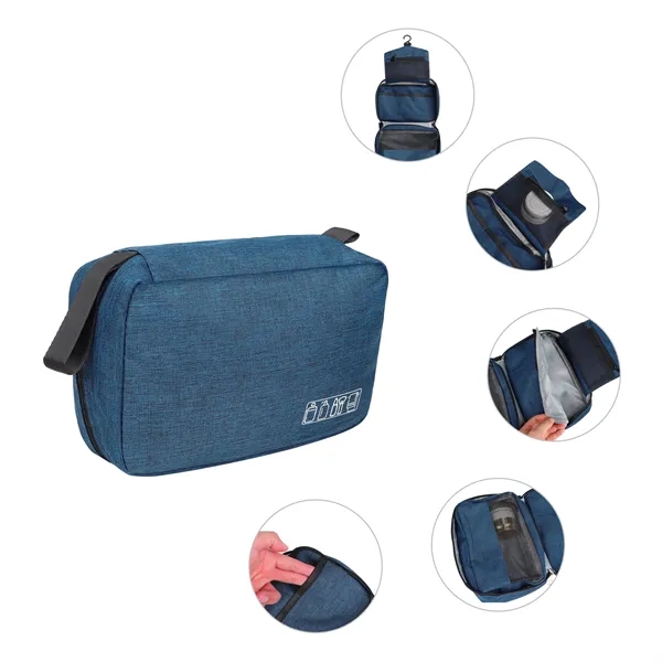 5 Day Rush Heathered Travel Hanging Makeup Toiletry Bag