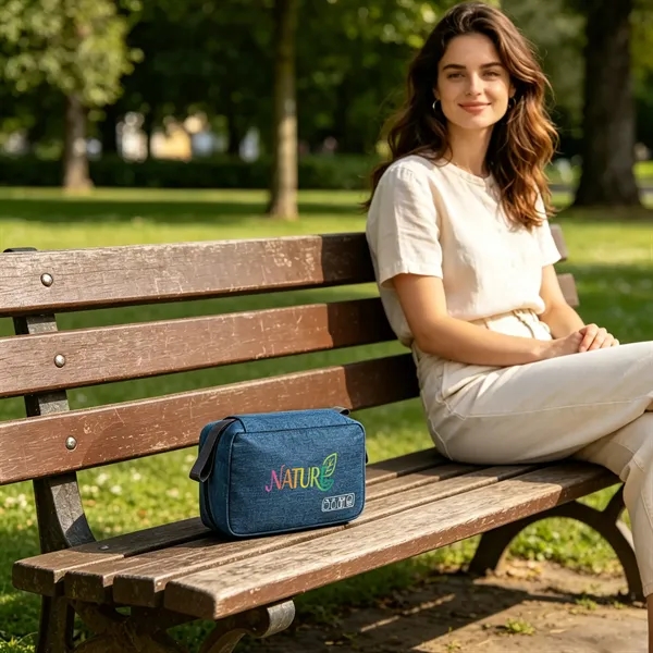 5 Day Rush Heathered Travel Hanging Makeup Toiletry Bag