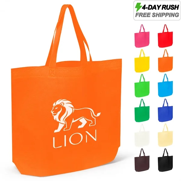 4 Day Rush Gusseted Non Woven Grocery Shopping Tote Bag