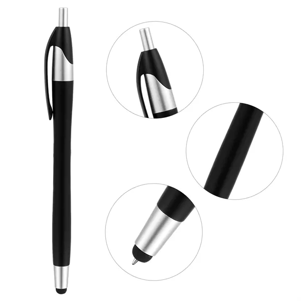 5 Day Rush 2 In 1 Retractable Ballpoint Pen W/ Stylus Tip