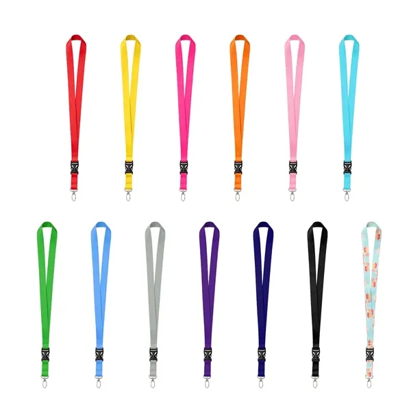 4 Day Rush 3/4" Sublimation Detachable Lanyard W/ Oval Hook