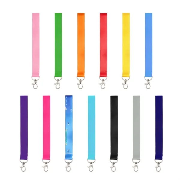 5 Day Rush 3/4" Full Color Polyester Wrist Lanyard Keychain