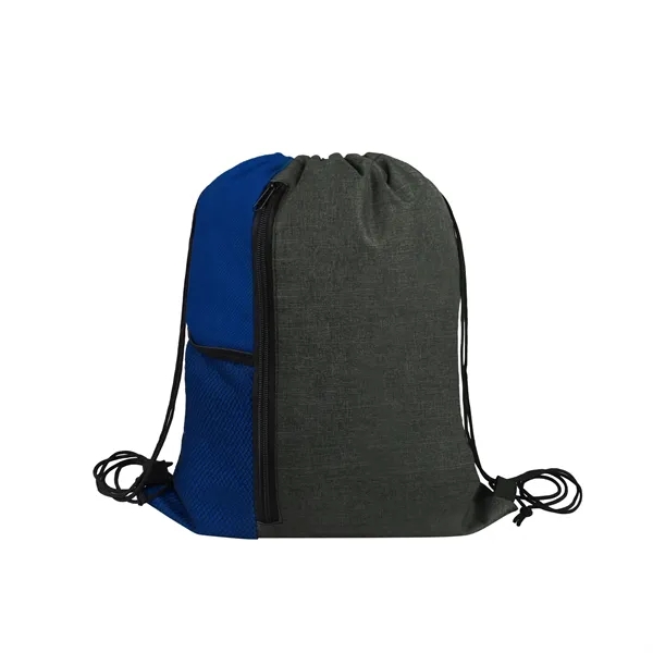 5 Day Rush Sports Drawstring Backpack W/Zipper Pocket