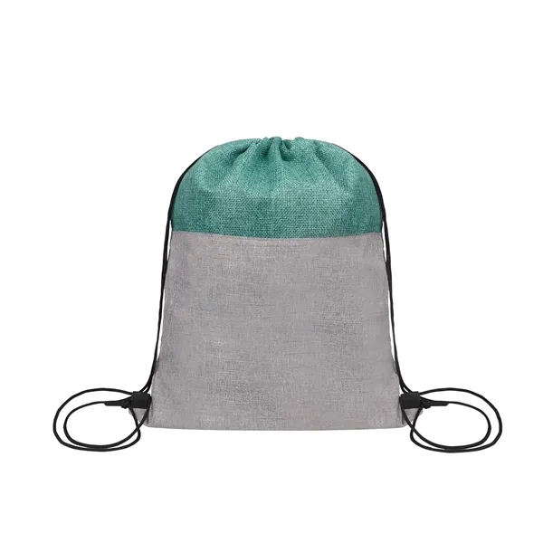 5 Day Rush Two Tone Drawstring Backpack Bag 13"x16.5"