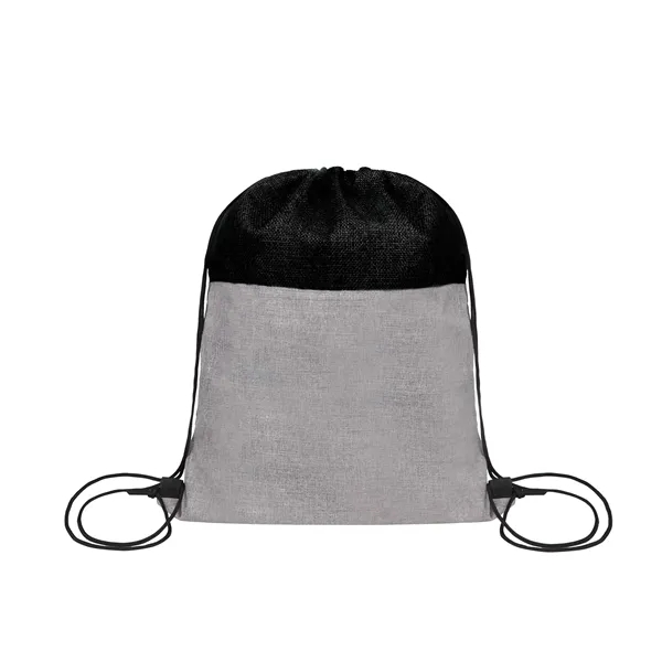 5 Day Rush Two Tone Drawstring Backpack Bag 13"x16.5"