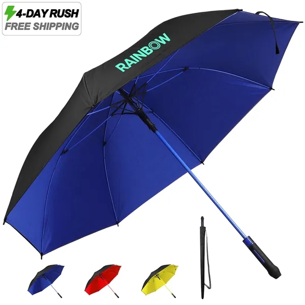 4 Day Rush 61" Arc Double Canopy Auto Open Golf Umbrella