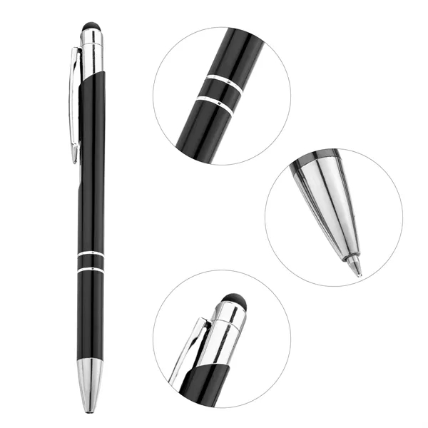 5 Day Rush 2 in 1 Retractable Metal Ballpoint Pen W/ Stylus