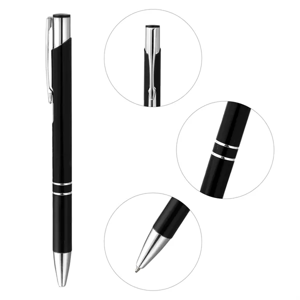 5 Day Rush 1.0mm Sleek Metal Click Ballpoint Pen