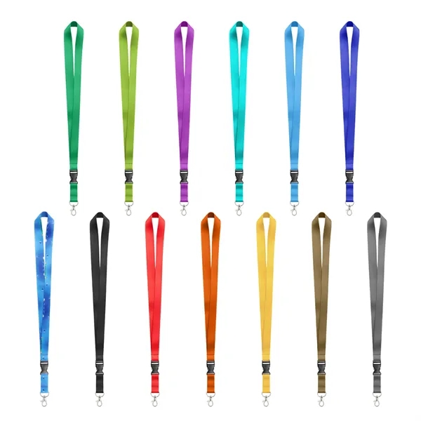 4 Day Rush 3/4" Sublimation Quick Release Badge Lanyard