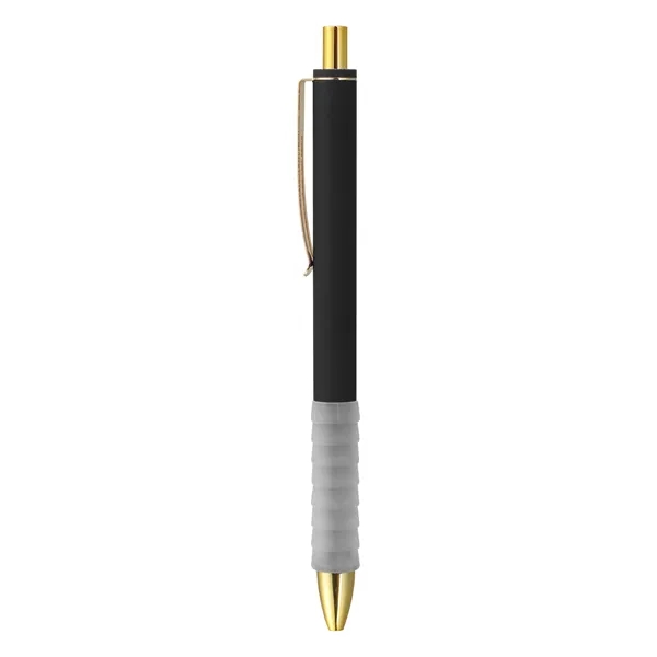 5 Day Rush Plastic Retractable Ballpoint Pen W/Rubber Grip