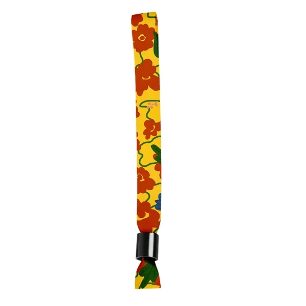 3 Day Rush 0.6" Full Color Event Wristband W/ Locking Bead