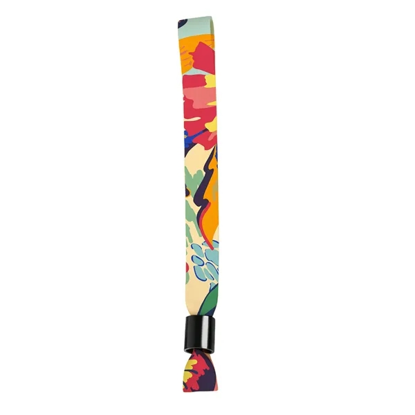 3 Day Rush 0.6" Full Color Event Wristband W/ Locking Bead