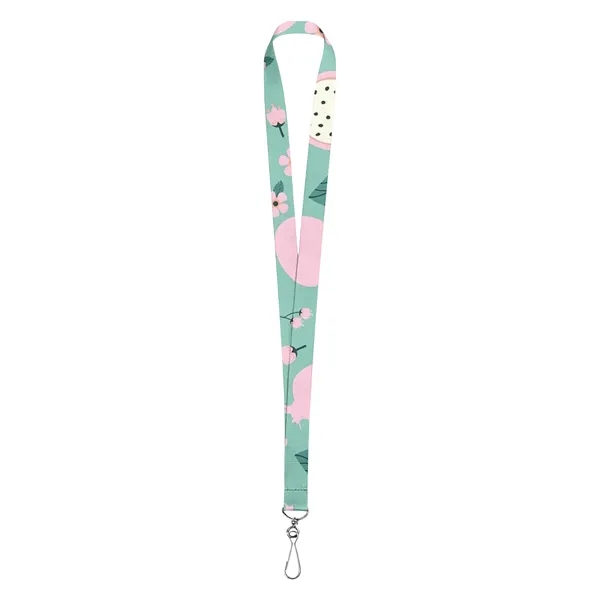3 Day Rush 3/4" Custom Lanyard W/ Clear PVC Badge Holder