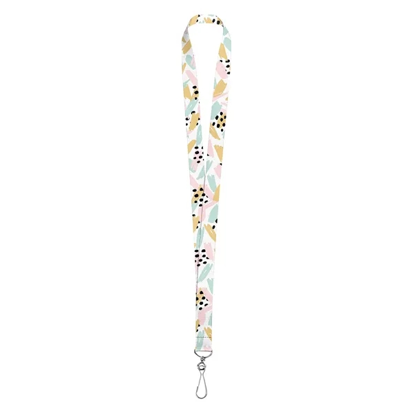 3 Day Rush 3/4" Custom Lanyard W/ Clear PVC Badge Holder
