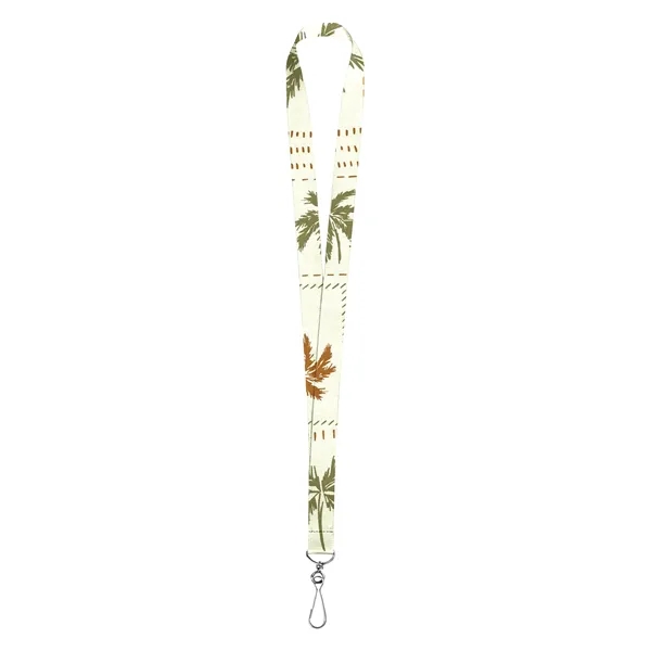 3 Day Rush 3/4" Custom Lanyard W/ Clear PVC Badge Holder