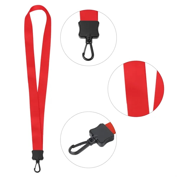 5 Day Rush 3/4" Full Color Lanyard W/ Swivel Plastic J Hook